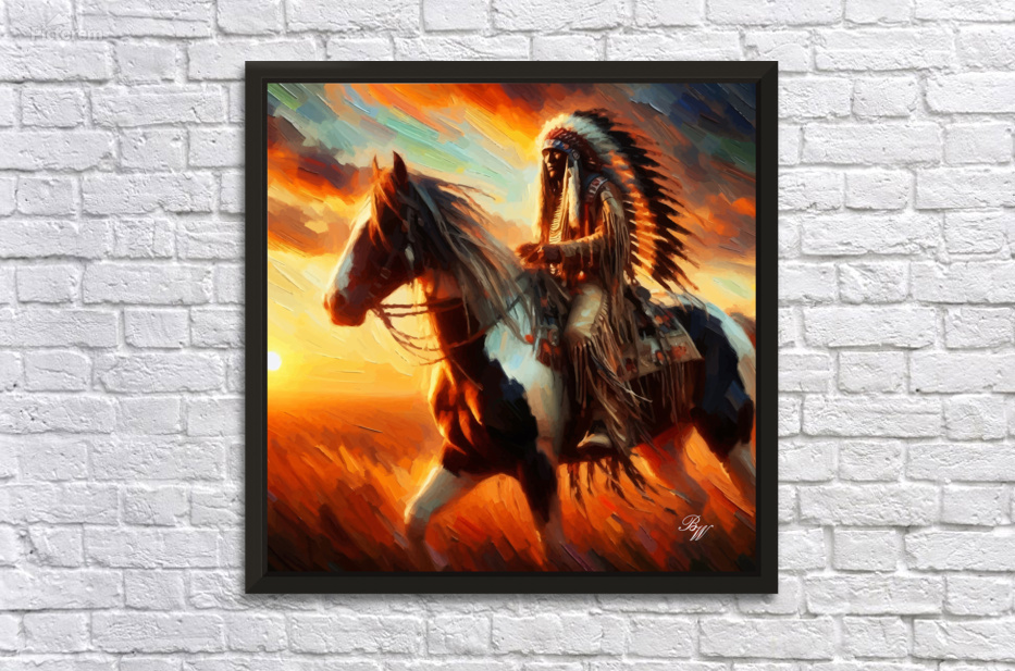 Warrior at Dusk by Billy Wayne