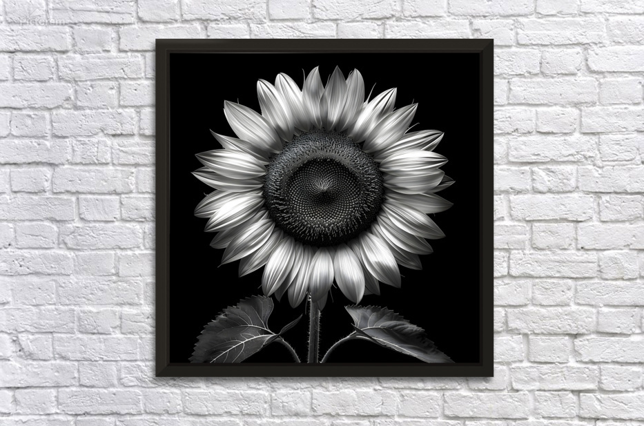 Sunflower Selfie 25 - Sunflower Portrait Art Prints by Savage Art Prints
