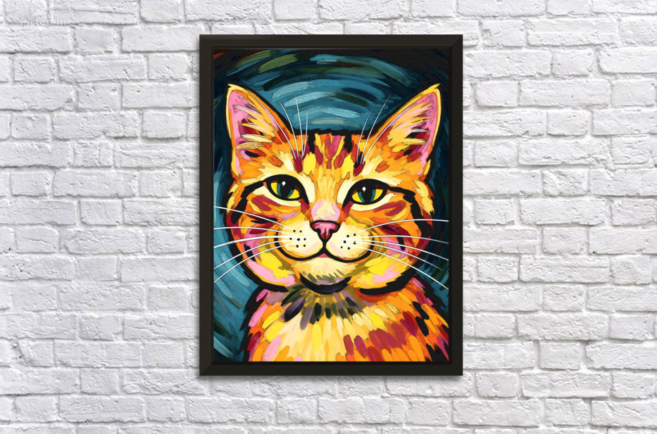 Smiling Cat by Vision Art
