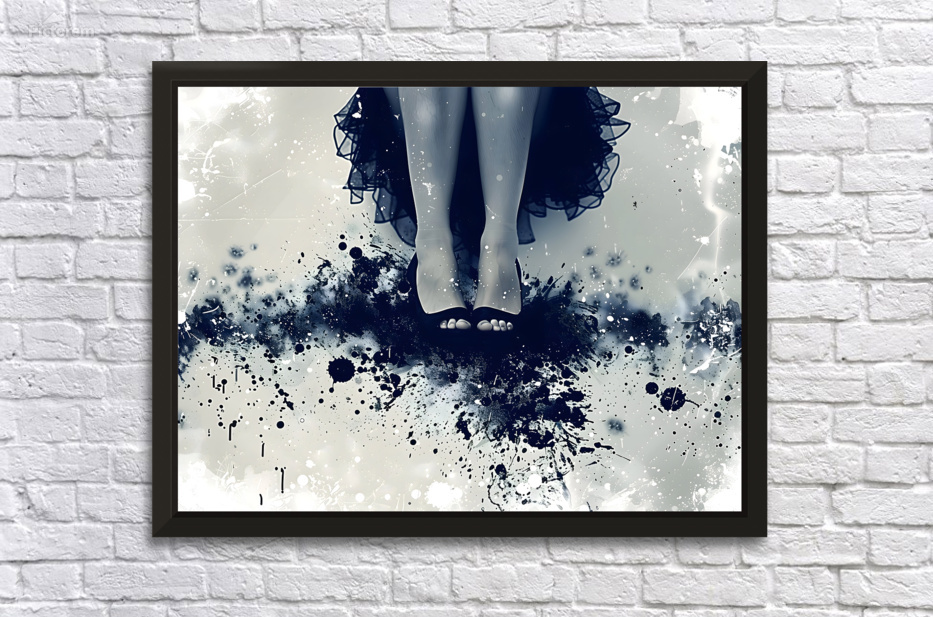 Only Feet Abstract - Playful Graphic Art Prints by Savage Art Prints