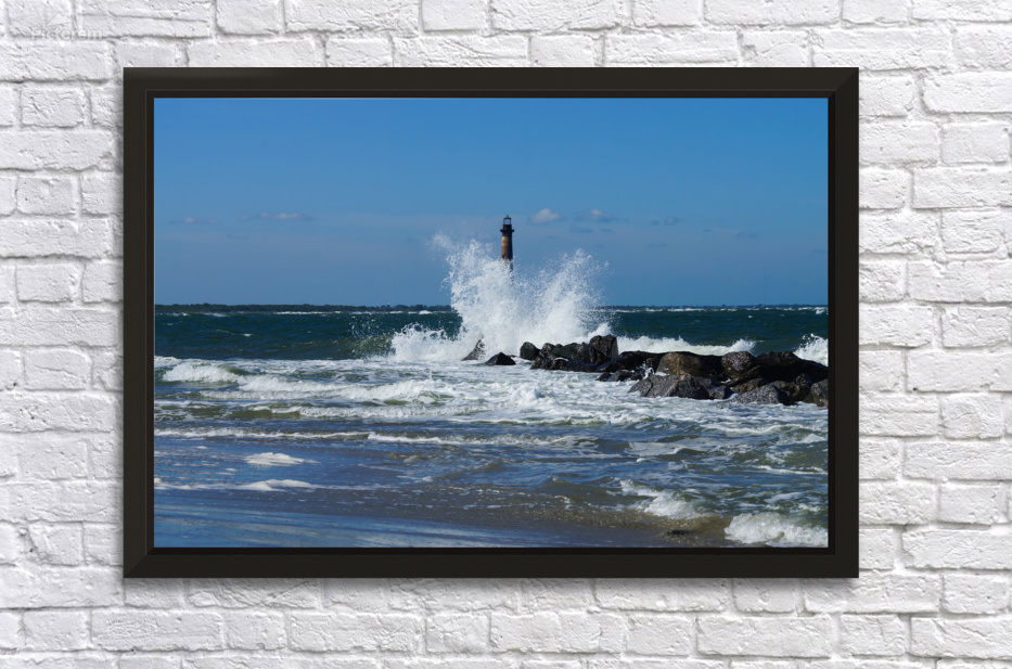 Morris Lighthouse Splash by Jennifer White