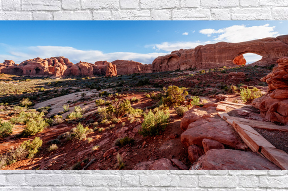 Panoramic View Of Arches Windows Section by Jennifer White