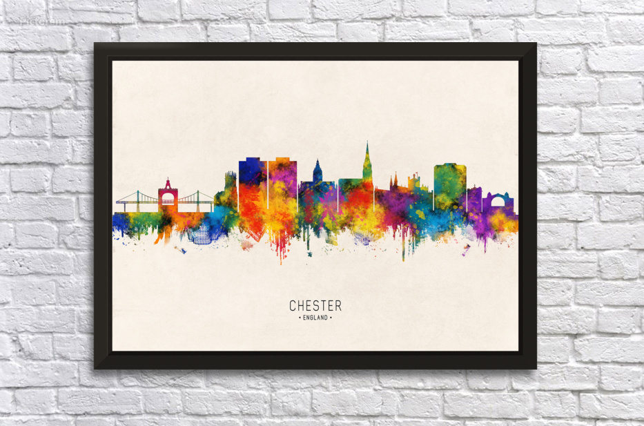 Chester England Skyline Beige by Towseef Dar