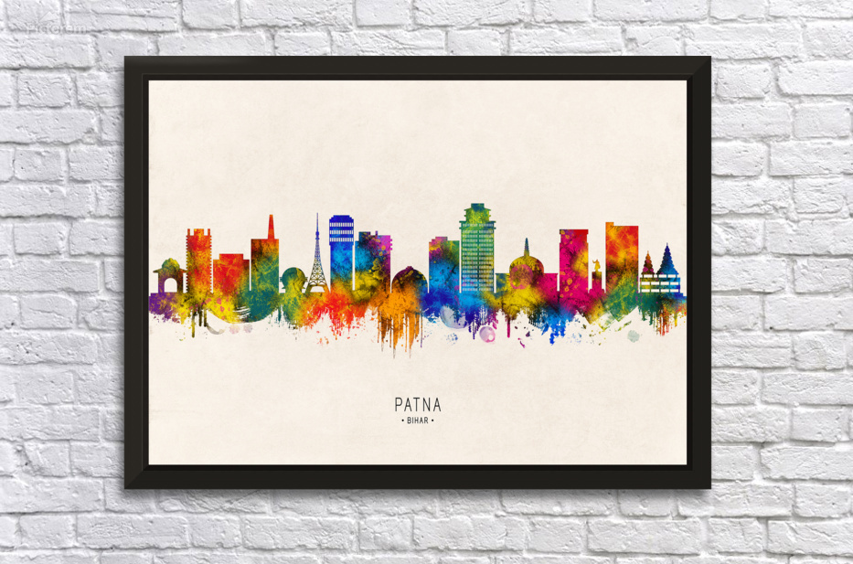 Patna Bihar Skyline Beige by Towseef Dar