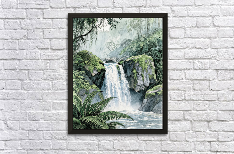 Rainforest Cascade   GIA2501 0512 ILU by JordiCarrio