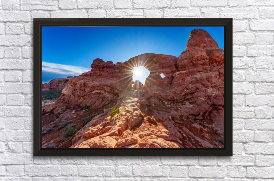 Sunburst Coming Through Turret Arch by Jennifer White