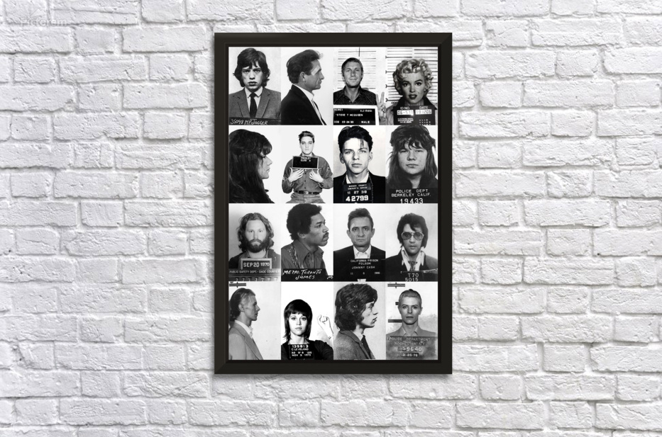 Famous celebrity mugshots by DELPHIMAGES