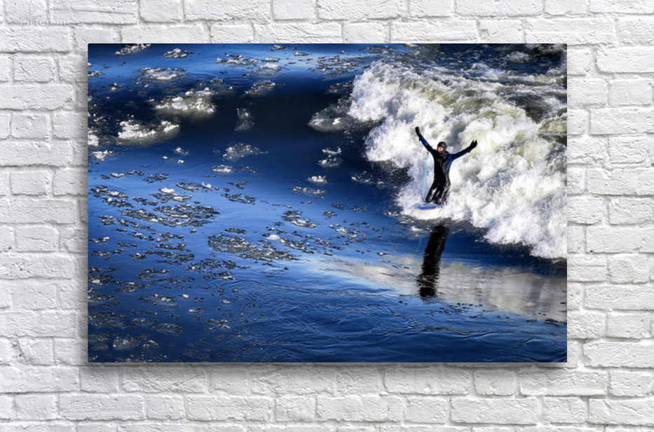 Winter surfer 1 by Bernard Brault