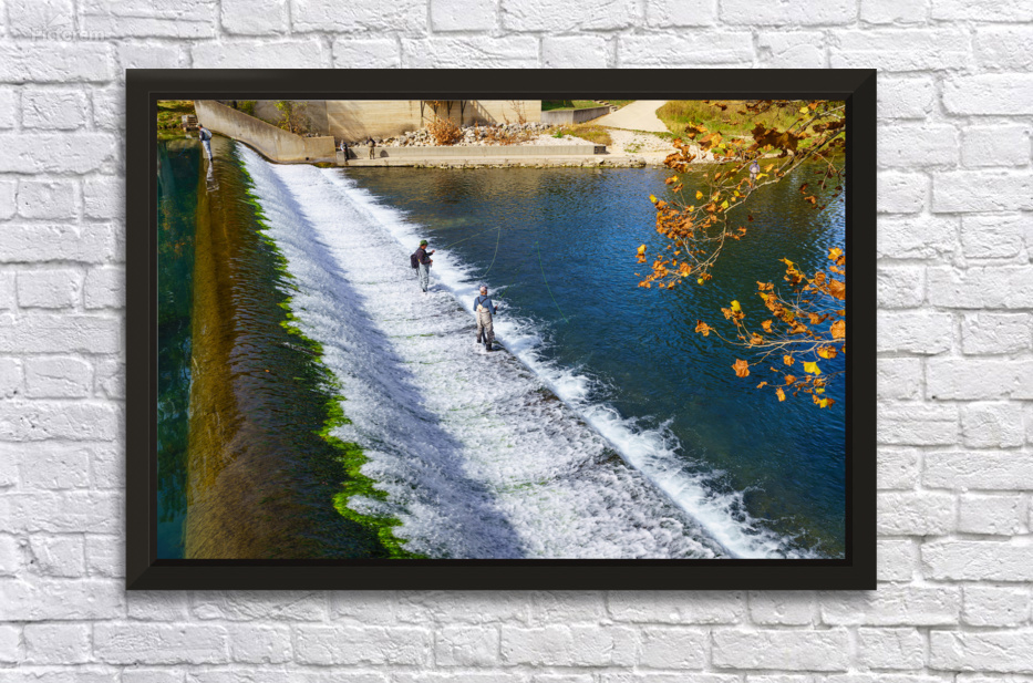 Anglers on a Flowing Stream by Jennifer White