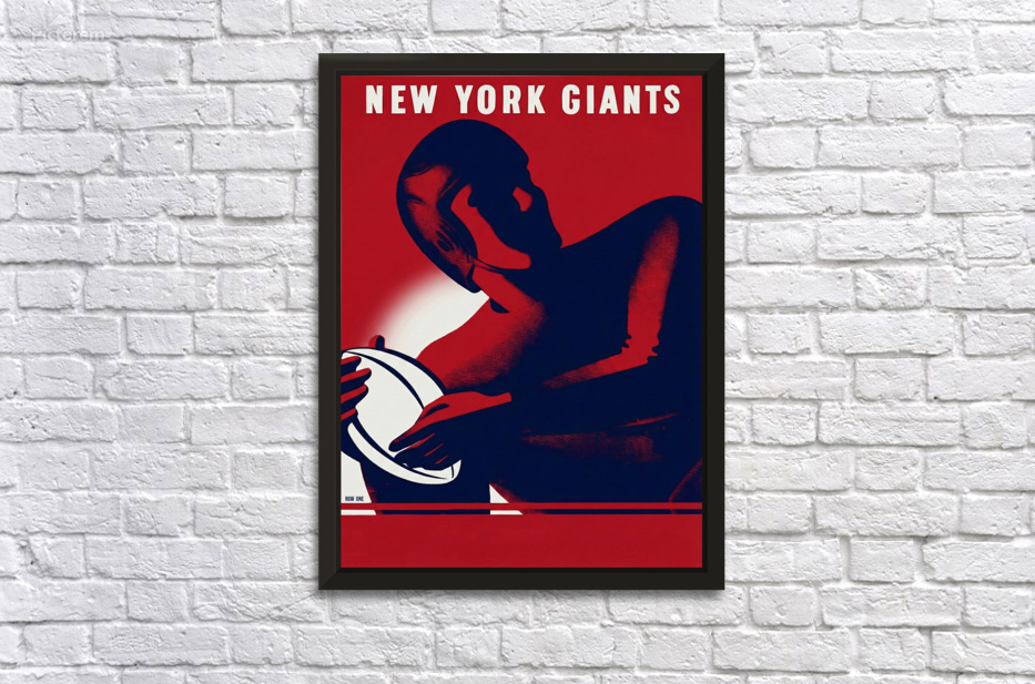 1945 New York Giants Art Remix by Row One Brand