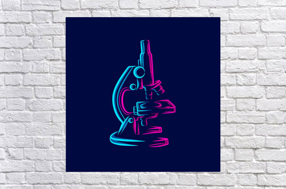 Colourful microscope design by Towseef Dar