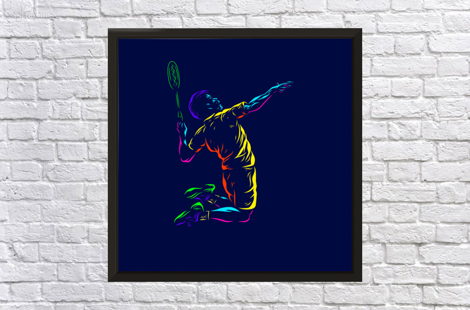 Badminton smash shot by Towseef Dar