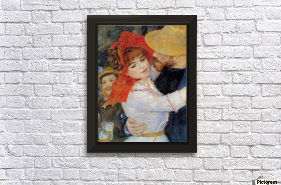 Dance In Bougival Detail By Renoir Canvas Dance In Bougival Detail By Renoir Wall Decor Frame
