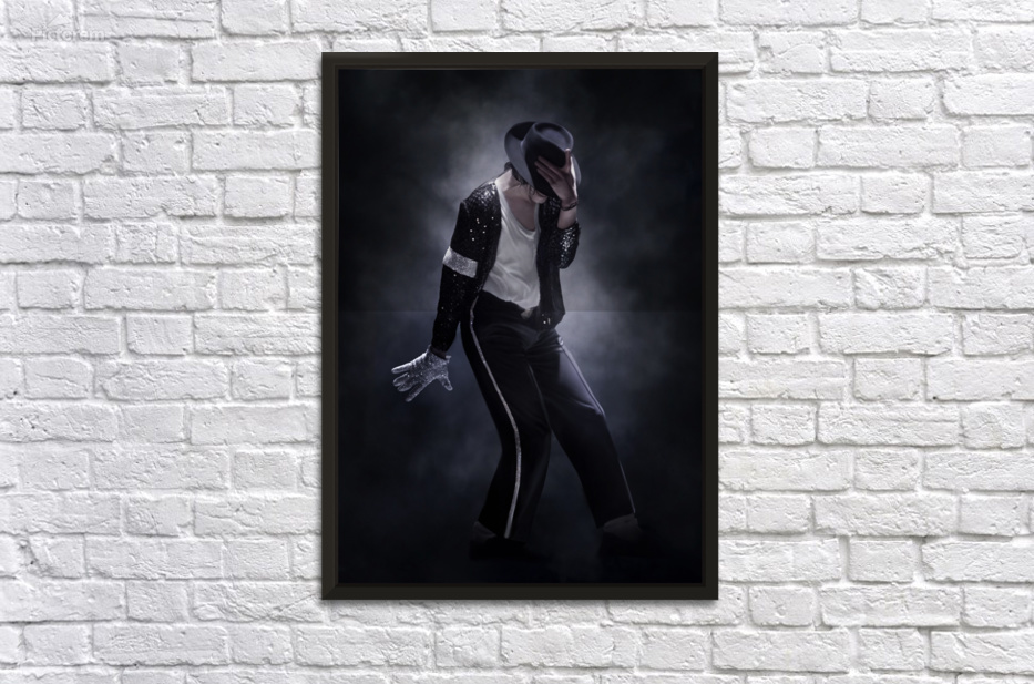 Michael Jackson モノクロポスター フレーム付き Michael Jackson モノクロポスター フレーム付き Michael