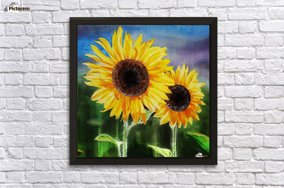 a*a様 Sunflower Twins 絵画原画 Qwaya | Sun and Sunflower (2021) | Artsy