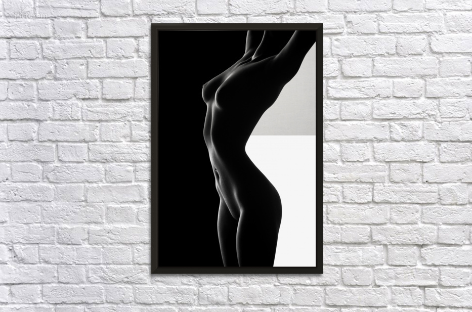 Nude black versus white 2 Wall Decor Frame