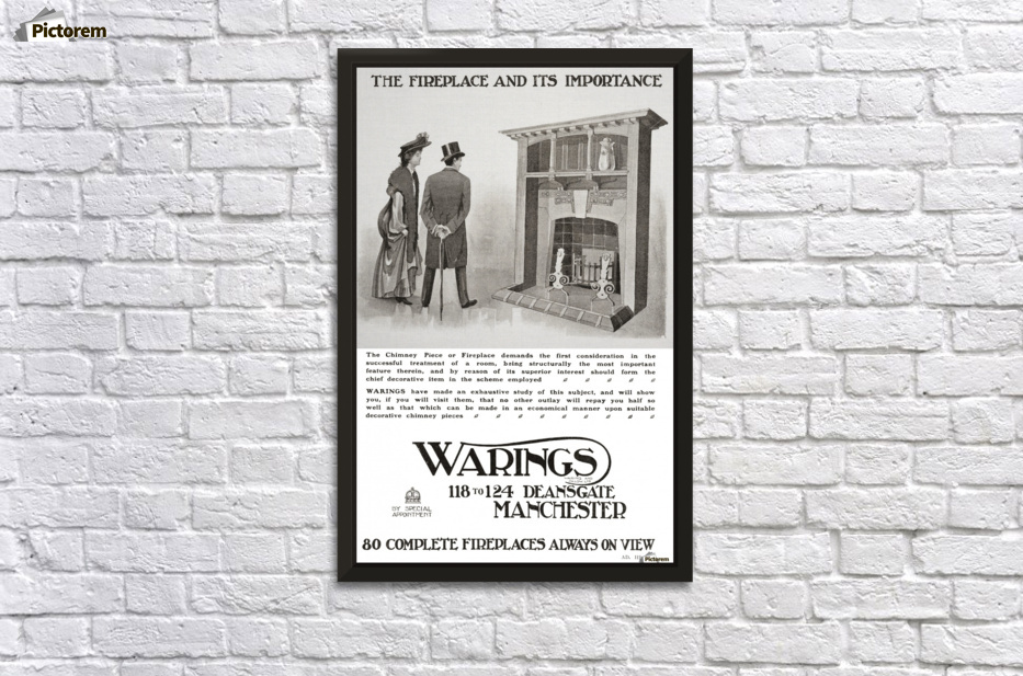 Advertisement For An Early 20th Century Fireplace From The