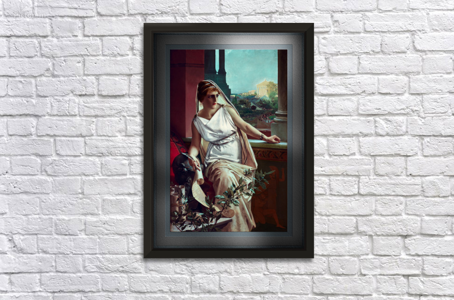 Hypatia c1889 by Julius Kronberg Remastered Xzendor7 Classical Art