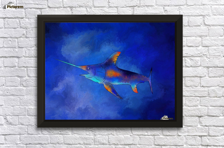Kauderon V1 Beautiful Swordfish Cersatti Art Canvas Artwork