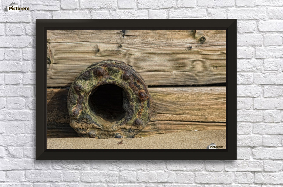 A Rusted Metal Pipe Opening Pacificstock Canvas A Rusted Metal Pipe Opening Wall Decor Frame