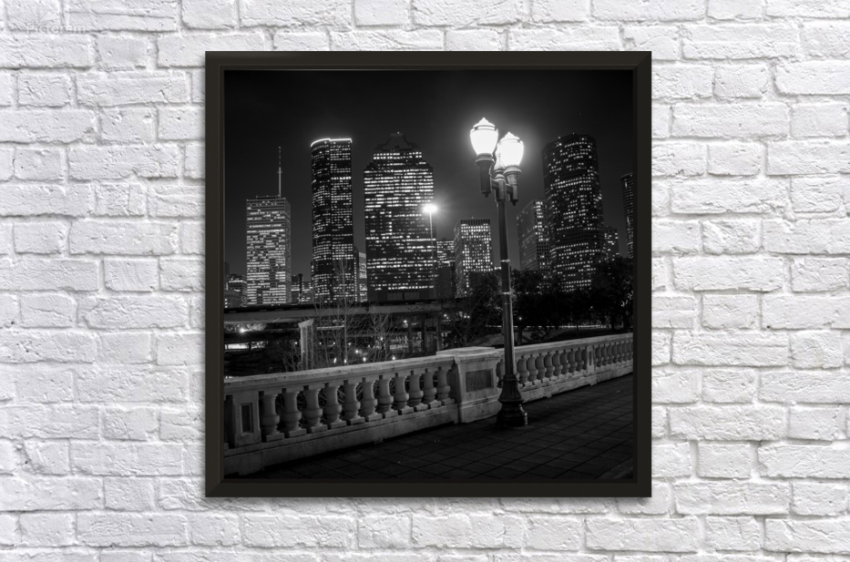 houston city scape at night  square 3276 Lamp 13k by Black And White