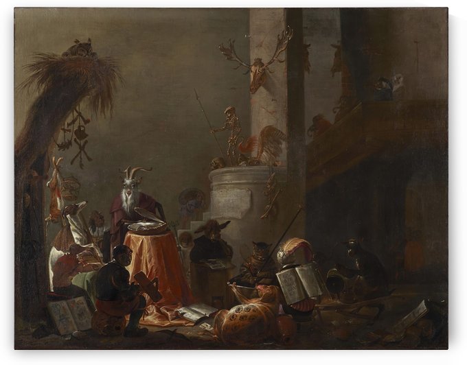 College of Animals, 1655 by Cornelis Saftleven