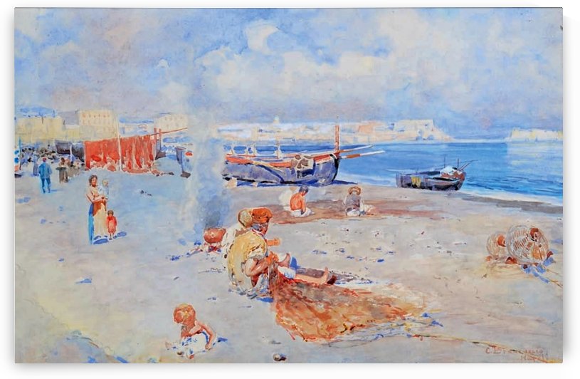 Beach of Mergellina by Carlo Brancaccio