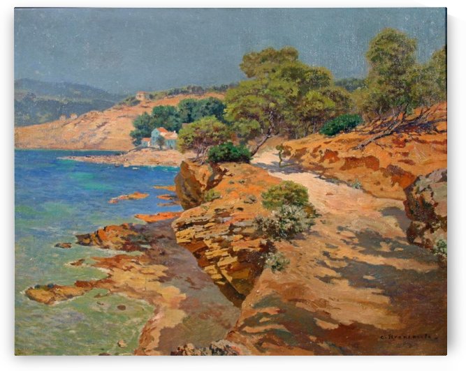 Landscape along the Italian coast by Carlo Brancaccio