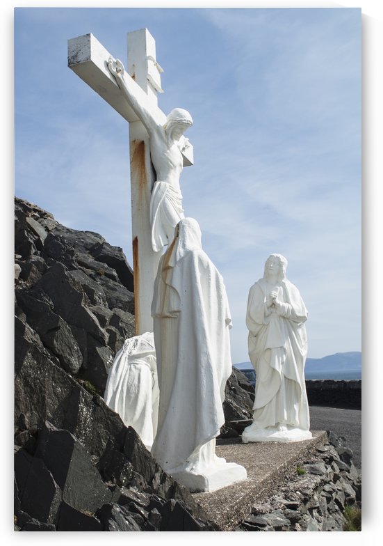 Calvary of the christ sculpture at slea head;Dingle, county kerry, ireland by PacificStock
