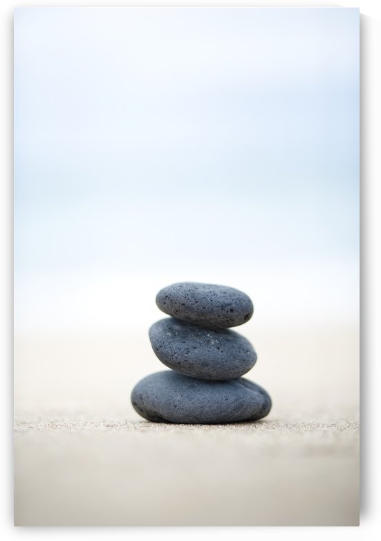 Stack Of Stones On Sand, Selective Focus. by PacificStock