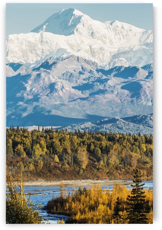 Denali, viewed from the Parks Highway, interior Alaska, near South Viewpoint rest stop; Alaska, United States of America by PacificStock