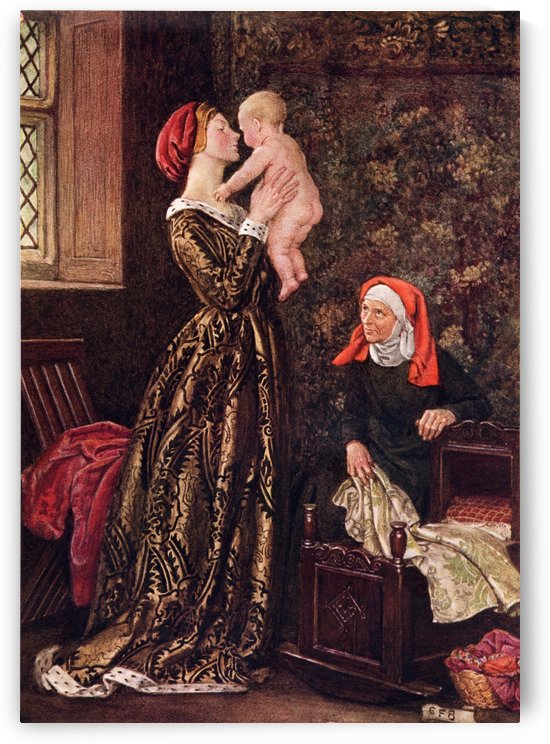 Coloured illustration by Eleanor Fortescue Brickdale illustrating the poem The Noble Nature by Jonson. From the book Palgrave's GoldenTreasury of Songs and Lyrics published 1919. by PacificStock