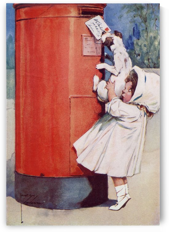 A Friend in Need. From the picture by Lawson Wood from the book Princess Marie-José's Children's Book published 1916. by PacificStock