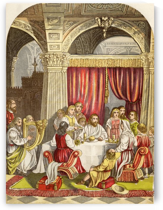 Christiana Entertained by the Interpreter. Illustration by A.F.Lydon. From the book The Pilgrims Progress by John Bunyan published c.1880. by PacificStock