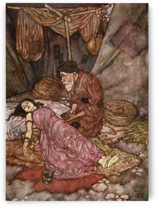 And that inverted Bowl we call The Sky, Whereunder crawling coop'd we live and die, Lift not your hands to It for help - for It As impotently rolls as you or I. Illustration by Edmund Dulac from the Rubaiyat of Omar Khayyam, published 1909. by PacificStock
