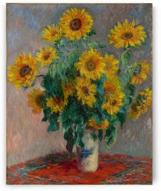 Still Life with Sunflowers by Monet