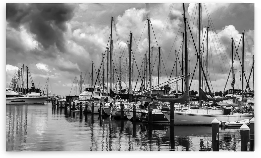 Storm Over the Marina  by Melody Rossi