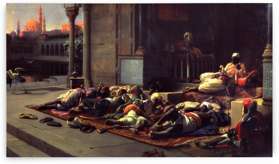 At the gate of the Harem by Jean Jules Antoine Lecomte du Nouy