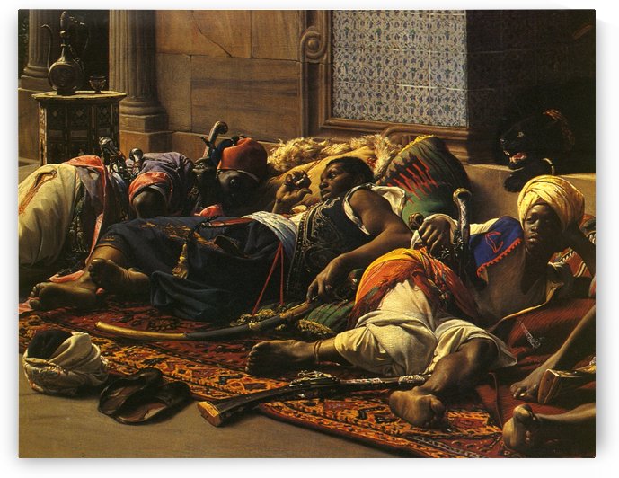 Gates of the seraglio by Jean Jules Antoine Lecomte du Nouy