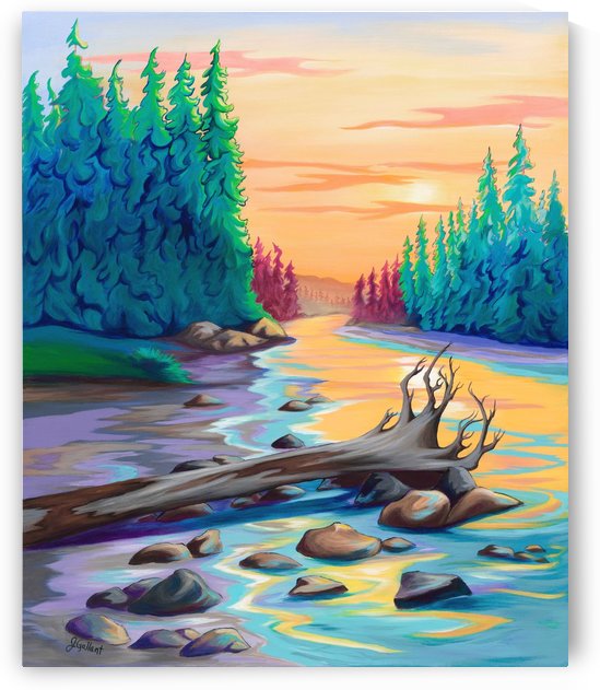 Early Morning on James River  by Janice Gallant