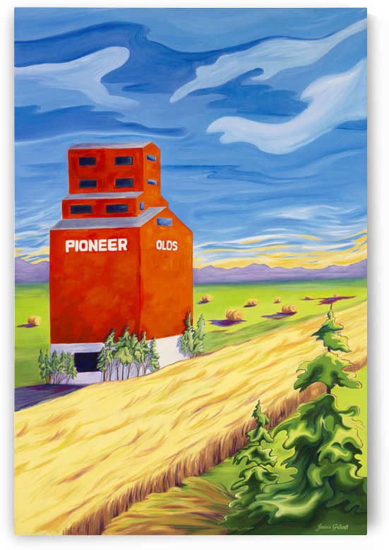 Olds Grain Elevator by Janice Gallant