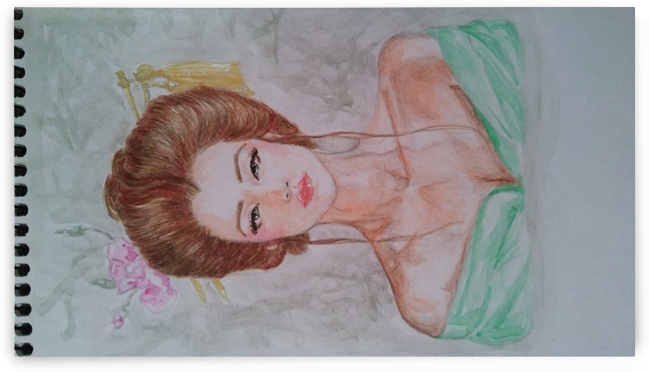 moderna geisha watercolor 2 by xarart