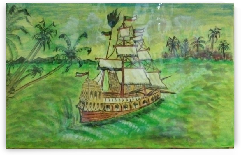 colored ship by Raja Hussain