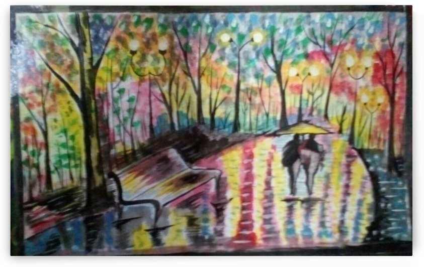 colorful art by Raja Hussain