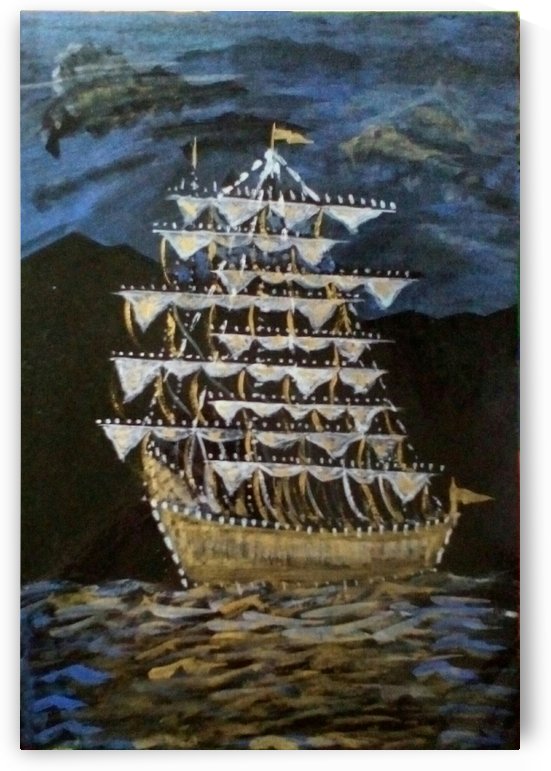 golden ship by Raja Hussain