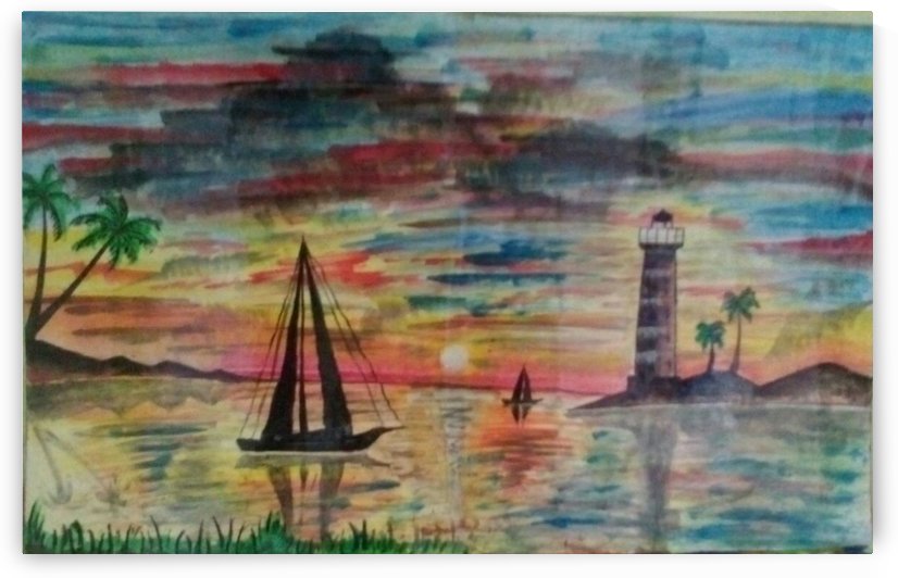 colorful sea by Raja Hussain