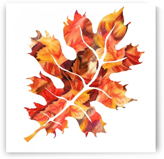 Autumn Oak Leaf by Irina Sztukowski