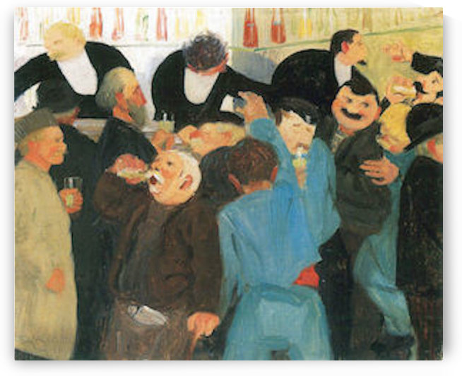 The bistro by Felix Vallotton