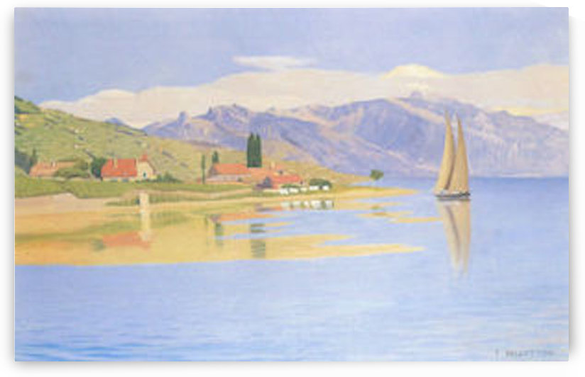 The port of Pully by Felix Vallotton