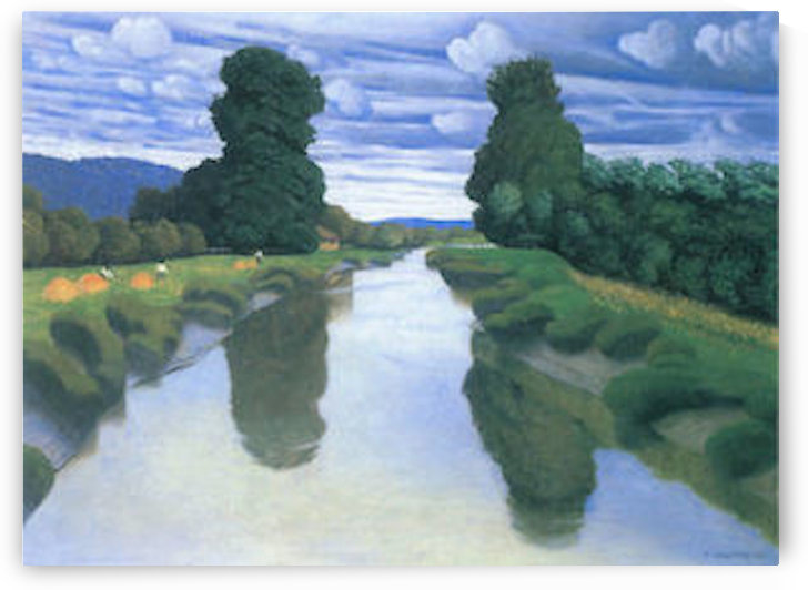 The River at Berville by Felix Vallotton